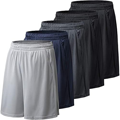 Men’s Quick Dry Activewear Shorts: Pockets & Elastic Waistband