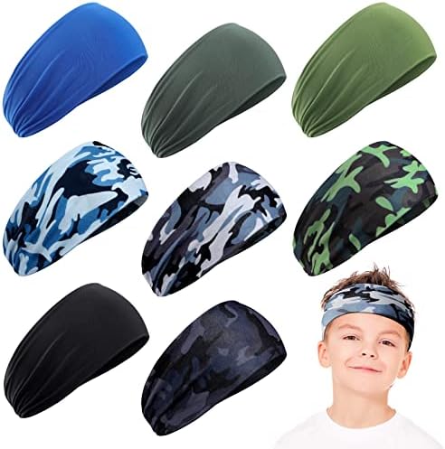 Breathable Kids Sports Headbands: Elastic & Stylish!