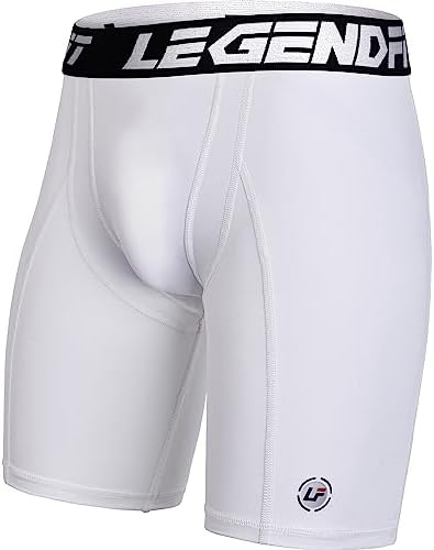 Ultimate Protection for Athletes: Strapped Compression Shorts with Cup Pocket!