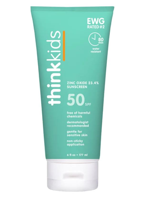 Safe, Natural, and Water Resistant: Thinksport Kids SPF 50+