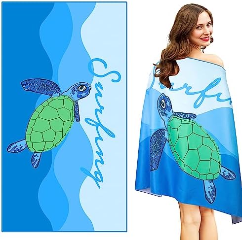 Sand-Free Microfiber Beach Towels: Quick-Dry, Oversized, and Stylish!