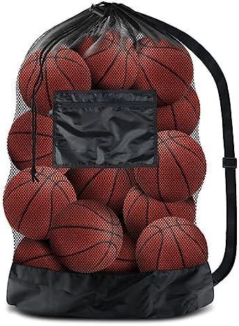 XL Mesh Ball Bag: Portable & Adjustable!
