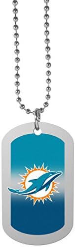Dolphins Team Tag Necklace: Show Your Miami Pride!