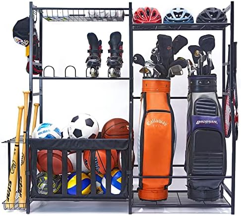 Efficient Garage Sports Equipment Organizer