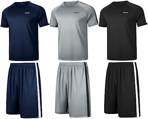 Ultimate Gym Outfit: Men’s 3-Pack RPOVIG Workout Set