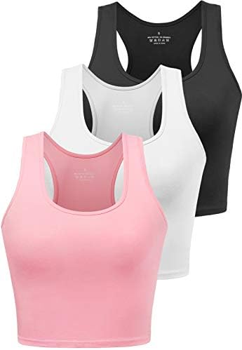 Stylish & Comfy Sports Crop Tank Tops – 3 Pack