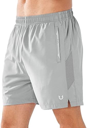 Quick Dry Men’s Running Shorts with Zipper Pockets