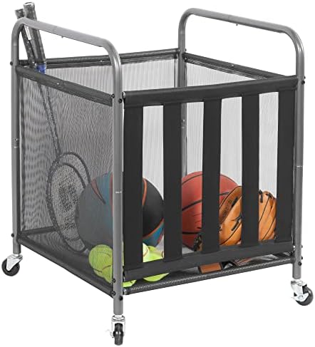 Versatile Ball Storage Solution: Rolling Sports Ball Cart