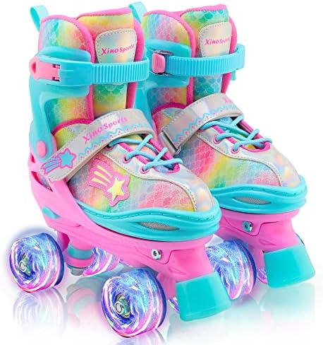 LED-illuminated Roller Skates for Kids