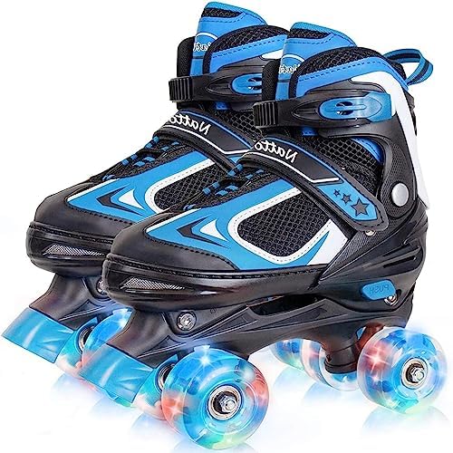 Light Up Wheels Roller Skates for Kids – Adjustable Sizes, Perfect Birthday Gift!