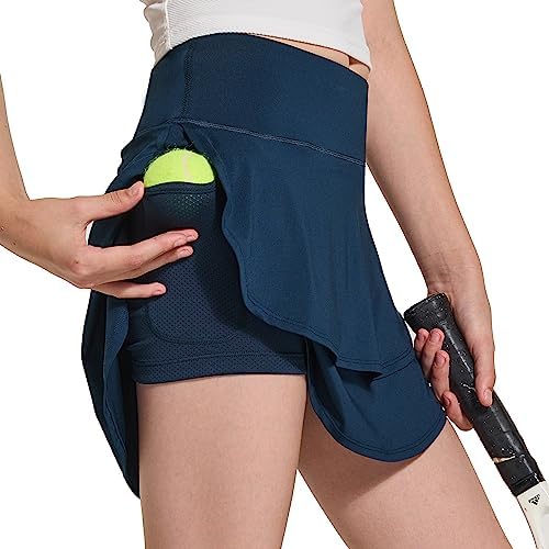 Stylish UPF50+ Tennis Skirt with Pockets