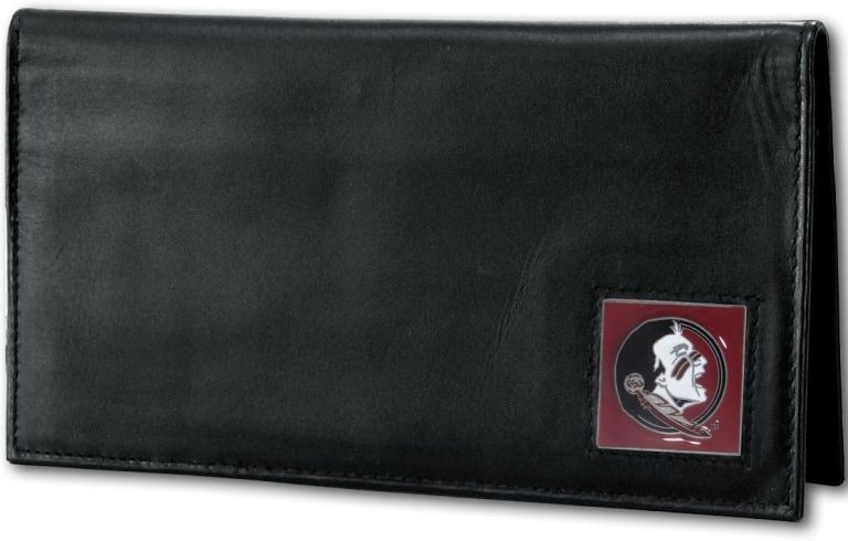 Florida State Seminoles Deluxe Leather Checkbook Cover: Sleek & Stylish!