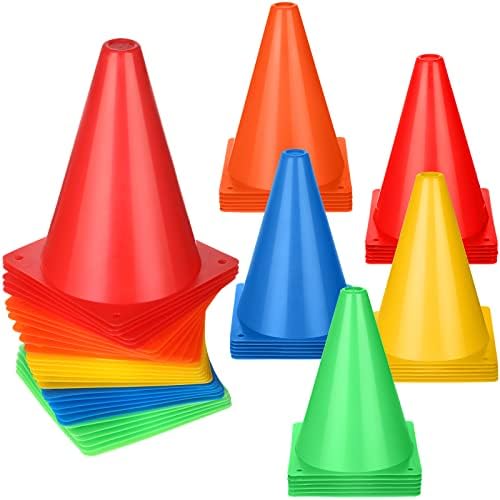 Versatile Sports Training Cones: 30pcs, 5 Colors!