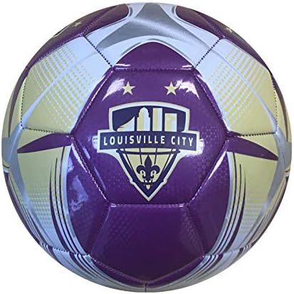 USL Louisville City FC Soccer Ball: Officially Licensed, Team Color, Size 5