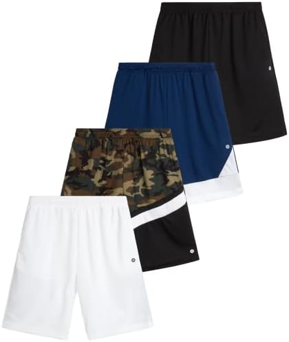 RBX Boys’ Active Shorts: Premium Performance, 4-Pack