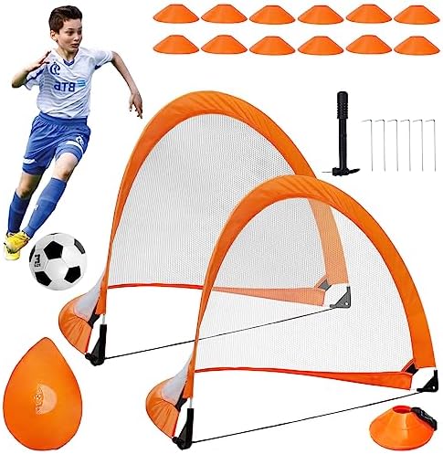 Portable Soccer Goals with Cones: Perfect for Practice!
