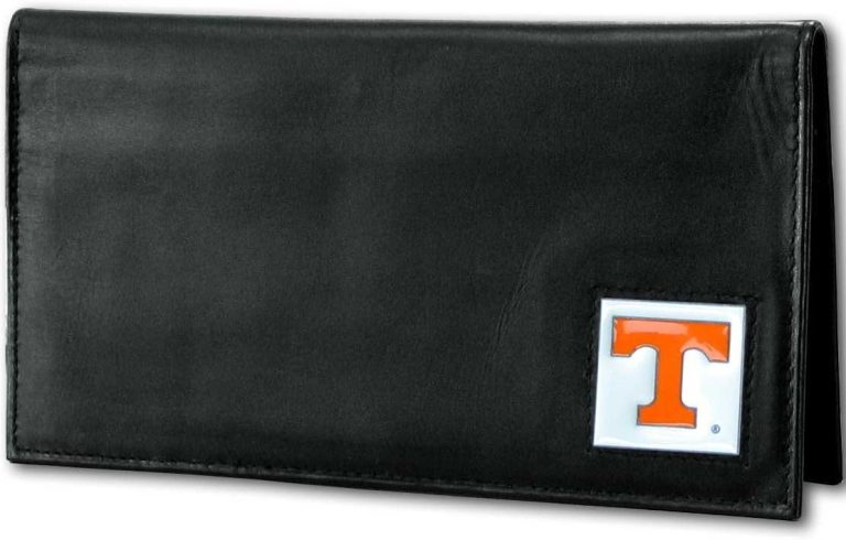 Tennessee Volunteers Leather Checkbook Cover: Sleek and Stylish!