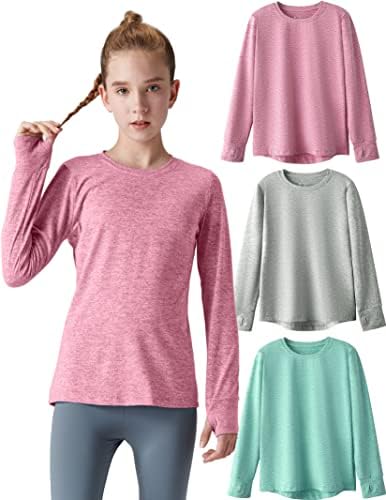 Youth Girls Active Performance Shirts: Stay Dry, Stay Active!