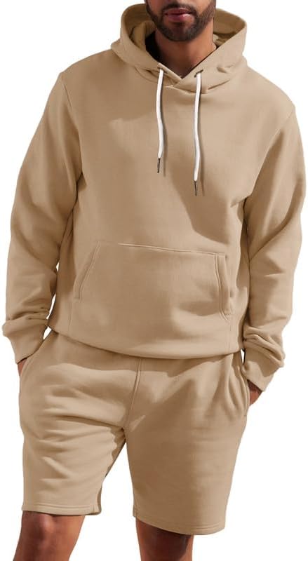 Stylish and Comfortable Men’s Tracksuit Set with Pockets