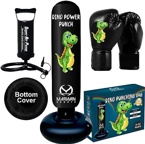 Fun Boxing Toy for Kids – Dinosaur Inflatable Punching Bag with Gloves!
