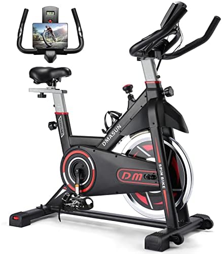 Ultimate Indoor Cycling: DMASUN Exercise Bike with Magnetic Resistance and Comfortable Seat Cushion!