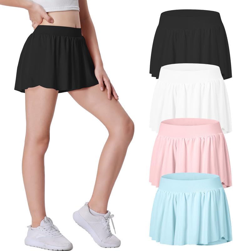 EXARUS Girls Flowy Shorts: Athletic & Stylish!
