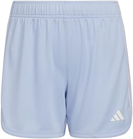Adidas Girls’ Breathable 3-Stripe Mesh Shorts