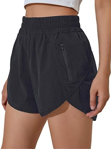 High Waisted Sporty Shorts with Pockets – Quick Dry & Stylish!