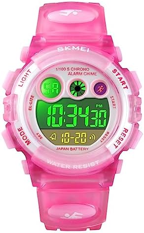Waterproof Kids Digital Watch: Alarm, Stopwatch, Calendar