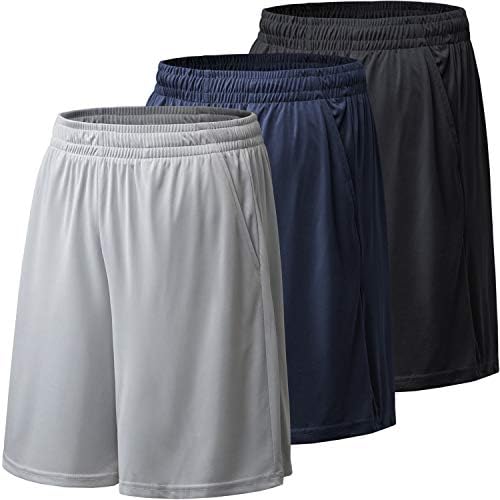 Functional Men’s Athletic Shorts: Pockets and Elastic Waistband!