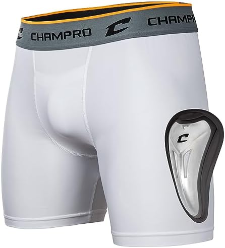 Ultimate Protection: CHAMPRO Compression Boxer Shorts with Athletic Cup