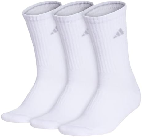 Ultimate Comfort: adidas Women’s Cushioned Crew Socks (3-Pair) with Arch Compression