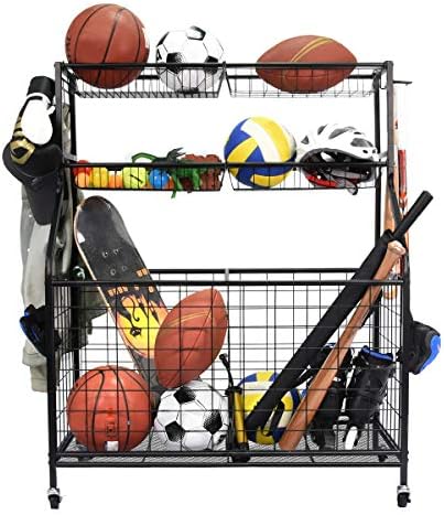 Ultimate Garage Sports Organizer: Ball Rack, Gear Storage