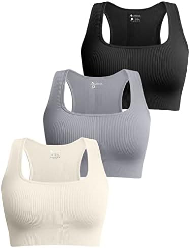 Ultimate Comfort and Support: OQQ Women’s 3 Piece Medium Support Crop Tops