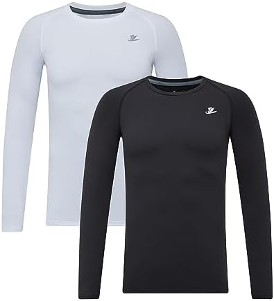 Ultimate Performance: Youth Boys 2-Pack Compression Shirt – Stay Dry, Play Hard!