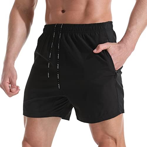 Lightweight Zipper Pocket Gym Shorts