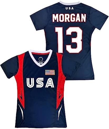 Stylish Alex Morgan Shirt for Girls: Official USWNTPT T-Shirt with USA Flag!