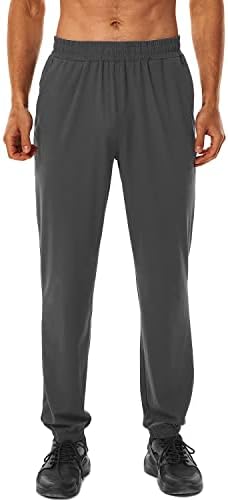 Long Inseam Jogger Sweatpants for Tall Men with Zipper Pockets