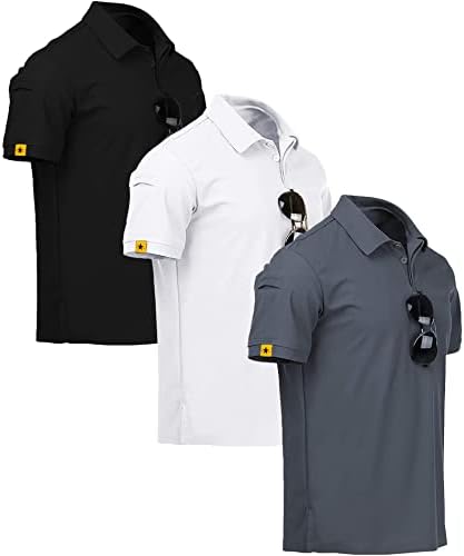 Moisture-Wicking Athletic Polo Shirts for Men