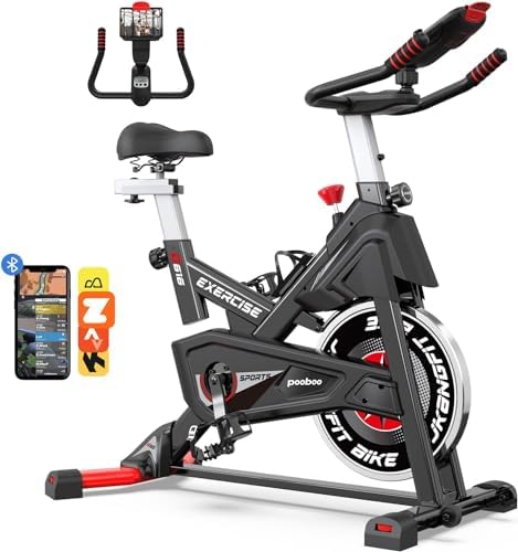 Upgraded Exercise Bike: Silent, Comfortable, 350 lbs Capacity