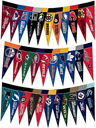 All NHL Teams Felt Mini Pennant Set – Ultimate Fan Collection!