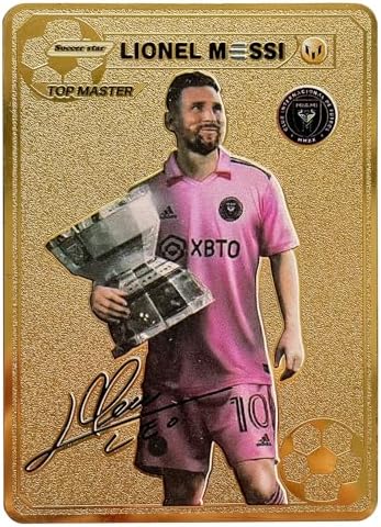 Soccer Metal Collectible Card: World Cup Trading Card Game