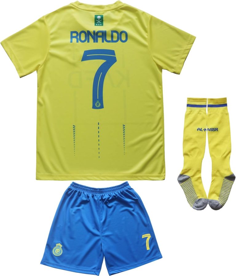 2023/2024 NASSR Riyadh Ronaldo #7 Youth Soccer Kit