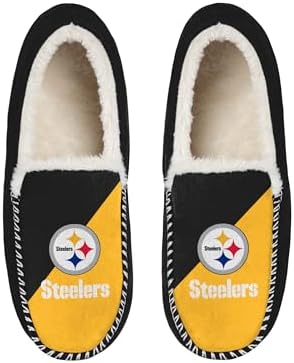 Cozy NFL Sherpa Lined Moccasin Slippers