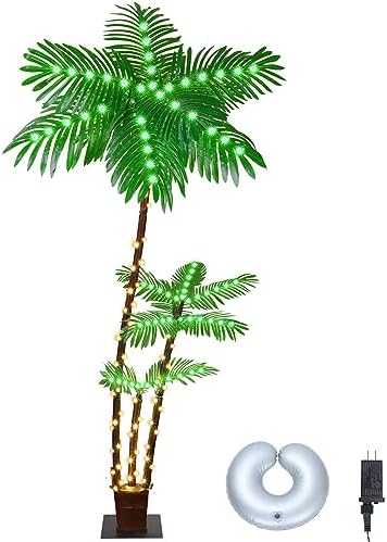 Enchanting 6FT LED Palm Tree: Perfect for Indoor/Outdoor Decor!