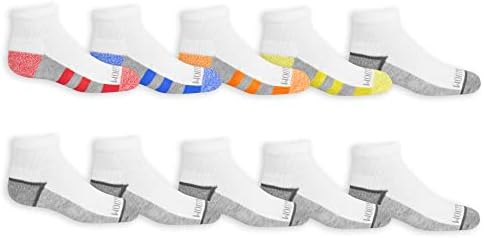 Long-Lasting White Ankle Socks for Boys
