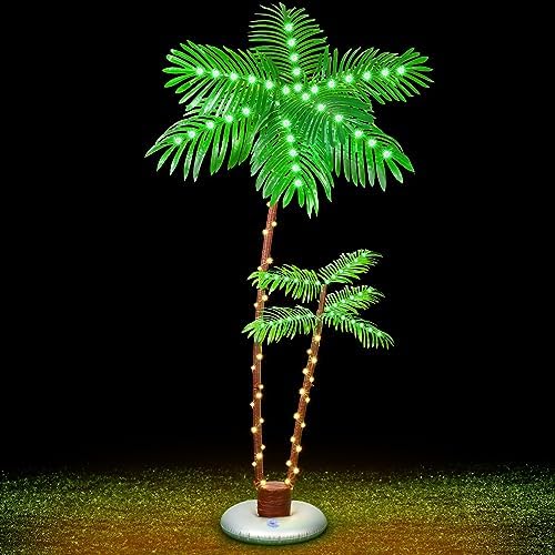 LED Lighted Christmas Palm Tree: Stunning Outdoor Décor