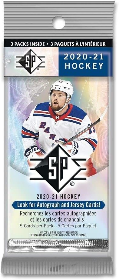 NHL Upper Deck 2020-21 SP Hockey Trading Card HANGER Box [3 Packs]