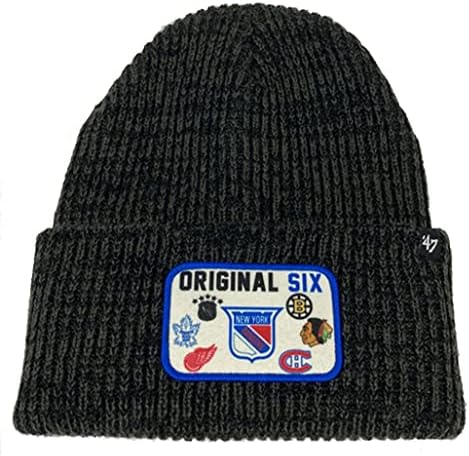 '47 Brand Brain Freeze Fashion Cuff Beanie Hat - NHL Premium Cuffed Winter Knit Toque Cap
