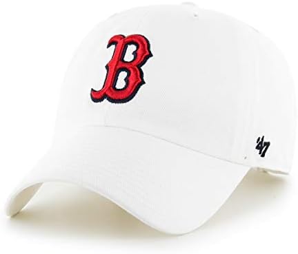 '47 Boston Red Sox White MLB Clean Up Cap - One-Size